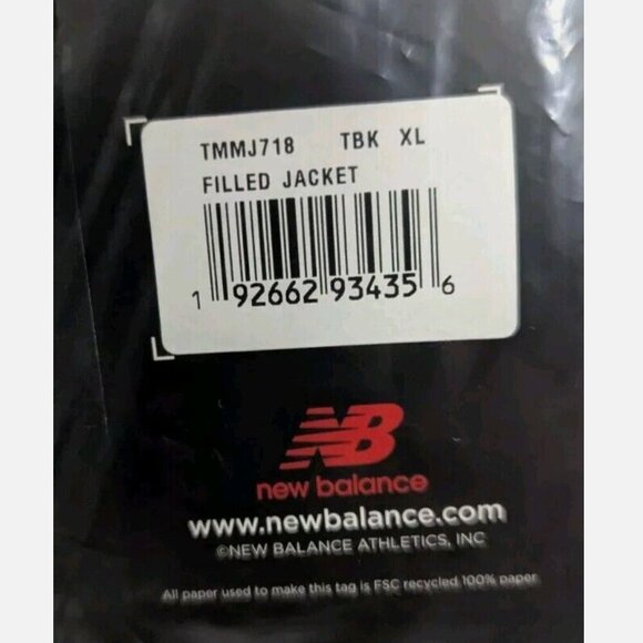 New Balance Team Sideline Jacket Filled Mens XL Soccer Lacrosse Running SEALED N - Picture 4 of 4